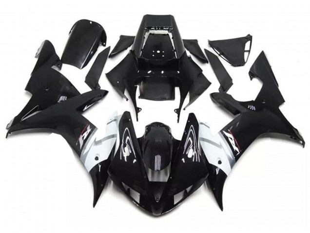 2002-2003 Yamaha YZF R1 Motorcycle Fairings - Glossy Black White Silver Canada for Sale