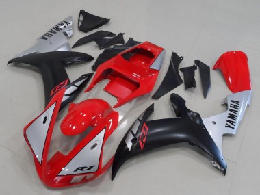 2002-2003 Yamaha YZF R1 Motorcycle Fairings - Red Silver Matte Black Canada for Sale