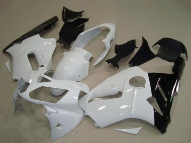2002-2006 Kawasaki ZX12R Motorcycle Fairing - White Glossy Black Canada for Sale