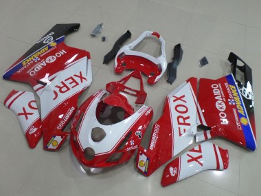 2003-2004 Ducati 999 Motorcycle Fairings - White Red Blue Glossy Black Xerox OEM Style Canada for Sale