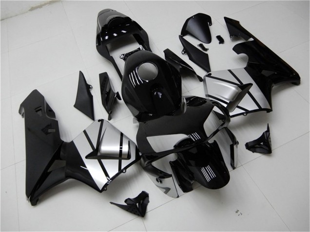 2003-2004 Honda CBR600RR Motorcycle Fairings - Silver Glossy Black Stripe Canada for Sale