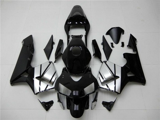2003-2004 Honda CBR600RR Motorcycle Fairings - Silver Glossy Black Stripe Canada for Sale