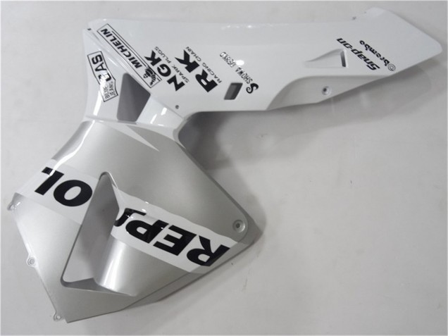 2003-2004 Honda CBR600RR Motorcycle Fairing - White Silver Black Repsol Canada for Sale