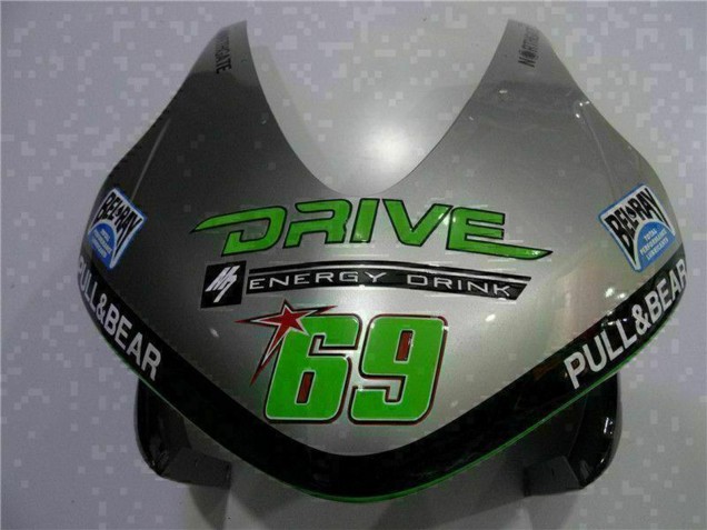 2003-2004 Honda CBR600RR Motorcycle Fairing - Silver Green Glossy Black Canada for Sale