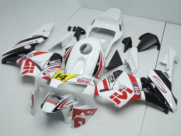 2003-2004 Honda CBR600RR Motorcycle Fairings - White Red Yellow Glossy Black Givi 14 Canada for Sale