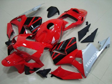 2003-2004 Honda CBR600RR Motorcycle Fairings - Red Silver Glossy Black Canada for Sale