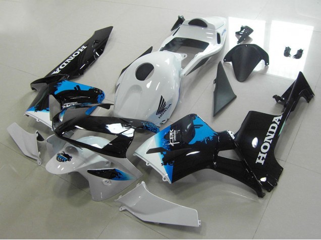 2003-2004 Honda CBR600RR Motorcycle Fairings - White Blue Glossy Black Canada for Sale