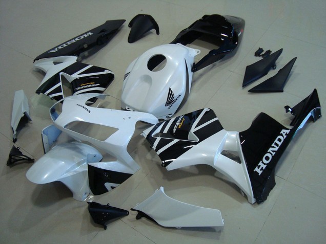 2003-2004 Honda CBR600RR Motorcycle Fairings - White Glossy Black Canada for Sale