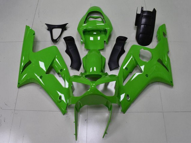 2003-2004 Kawasaki ZX6R Motorcycle Fairing - Green Canada for Sale