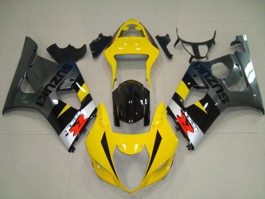 2003-2004 Suzuki GSXR 1000 Motorcycle Fairings - Yellow Silver Grey Black Red Canada for Sale