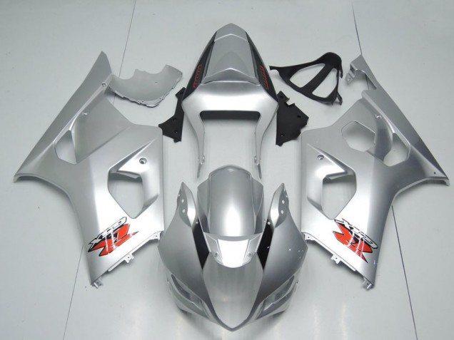 2003-2004 Suzuki GSXR 1000 Motorcycle Fairings - Silver Red OEM Style Canada for Sale