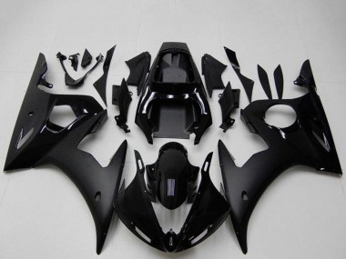 2003-2004 Yamaha YZF R6 Motorcycle Fairings - Glossy Black Matte Black Canada for Sale