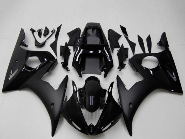 2003-2004 Yamaha YZF R6 Motorcycle Fairings - Glossy Black Matte Black Canada for Sale