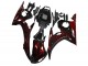2003-2004 Yamaha YZF R6 Motorcycle Fairing - Glossy Black Red Flame Canada for Sale