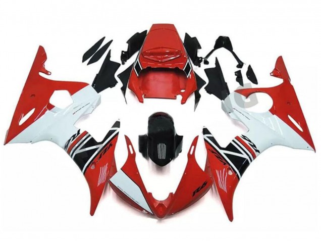 2003-2004 Yamaha YZF R6 Motorcycle Fairing - Red White Glossy Black Canada for Sale