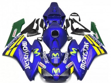 2004-2005 Honda CBR1000RR Motorcycle Fairings - Blue Yellow Green MoviStar Red Castrol Canada for Sale