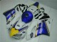 2004-2005 Honda CBR1000RR Motorcycle Fairing - White Blue Yellow Rothmans Canada for Sale