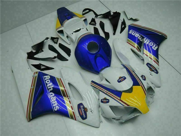 2004-2005 Honda CBR1000RR Motorcycle Fairing - White Blue Yellow Rothmans Canada for Sale