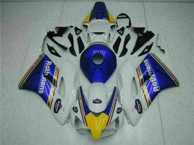 2004-2005 Honda CBR1000RR Motorcycle Fairing - White Blue Yellow Rothmans Canada for Sale