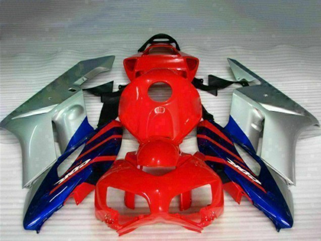 2004-2005 Honda CBR1000RR Motorcycle Fairings - Silver Red Blue Black Stripe Canada for Sale