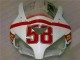 2004-2005 Honda CBR1000RR Motorcycle Fairings - White Red Yellow San Carlo 58 Canada for Sale