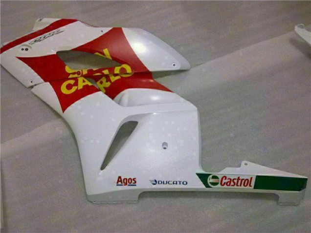 2004-2005 Honda CBR1000RR Motorcycle Fairings - White Red Yellow San Carlo 58 Canada for Sale
