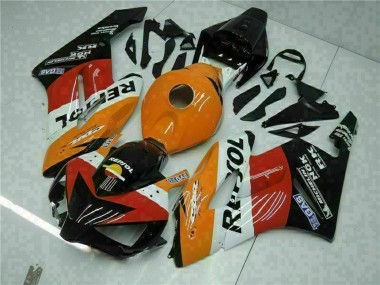 2004-2005 Honda CBR1000RR Motorcycle Fairings - Orange White Red Black Repsol Canada for Sale
