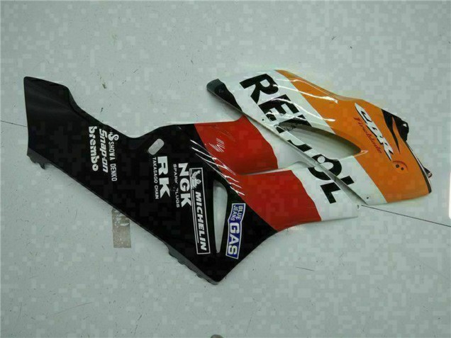 2004-2005 Honda CBR1000RR Motorcycle Fairings - Orange White Red Black Repsol Canada for Sale