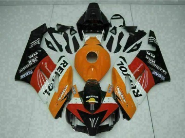 2004-2005 Honda CBR1000RR Motorcycle Fairings - Orange White Red Black Repsol Canada for Sale