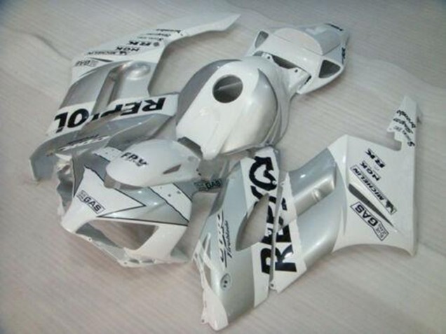 2004-2005 Honda CBR1000RR Motorcycle Fairing - White Silver Black Repsol Canada for Sale