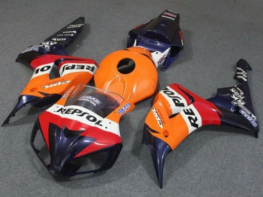 2006-2007 Honda CBR1000RR Motorcycle Fairing - Orange White Red Blue Repsol Canada for Sale