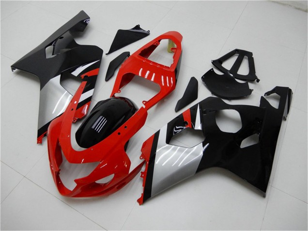 2004-2005 Suzuki GSXR 600/750 Motorcycle Fairings - Red Silver Black Canada for Sale