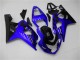 2004-2005 Suzuki GSXR 600/750 Motorcycle Fairings - Blue Glossy Black Canada for Sale
