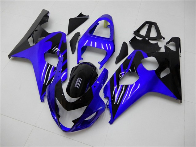 2004-2005 Suzuki GSXR 600/750 Motorcycle Fairings - Blue Glossy Black Canada for Sale