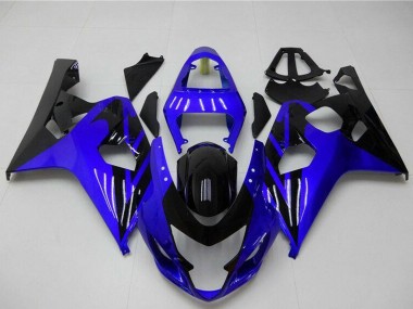 2004-2005 Suzuki GSXR 600/750 Motorcycle Fairings - Blue Glossy Black Canada for Sale