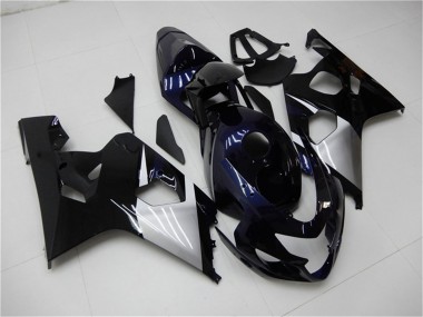 2004-2005 Suzuki GSXR 600/750 Motorcycle Fairings - Glossy Black Silver Blue Canada for Sale