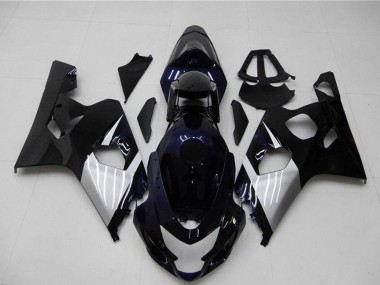 2004-2005 Suzuki GSXR 600/750 Motorcycle Fairings - Glossy Black Silver Blue Canada for Sale