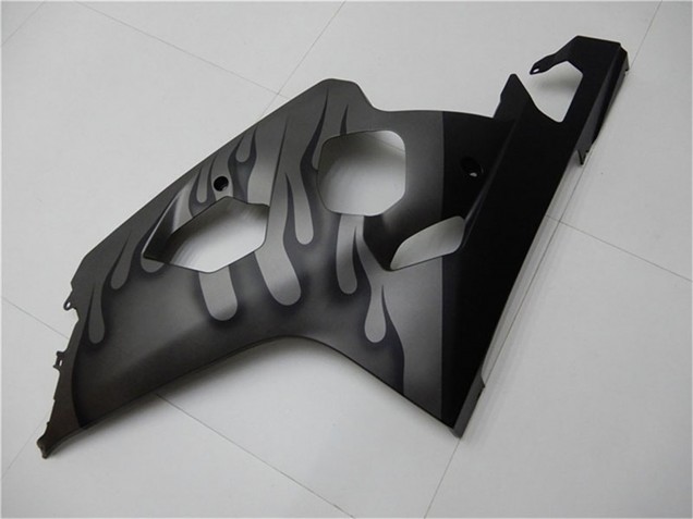 2004-2005 Suzuki GSXR 600/750 Motorcycle Fairings - Grey Black Flame Canada for Sale