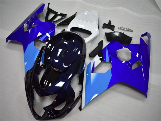 2004-2005 Suzuki GSXR 600/750 Motorcycle Fairing - White Blue Black Canada for Sale
