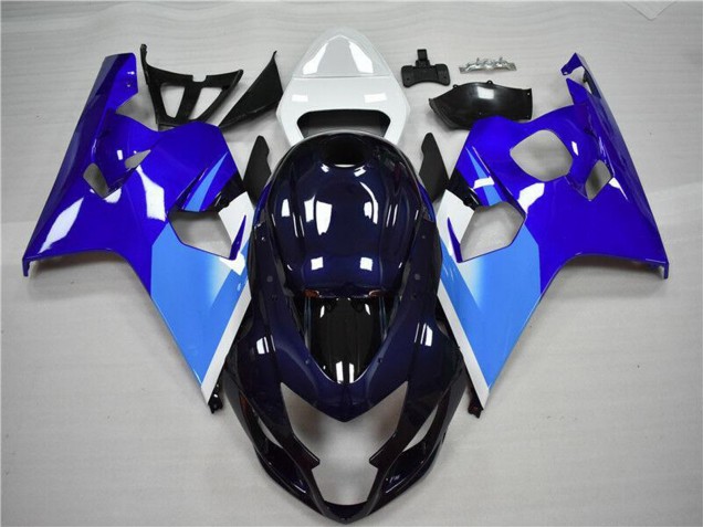 2004-2005 Suzuki GSXR 600/750 Motorcycle Fairing - White Blue Black Canada for Sale