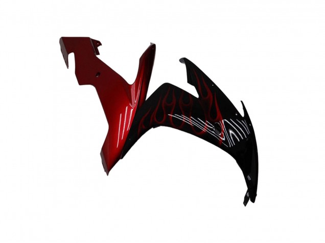 2004-2006 Yamaha YZF R1 Motorcycle Fairings - Glossy Black Red Flame Canada for Sale
