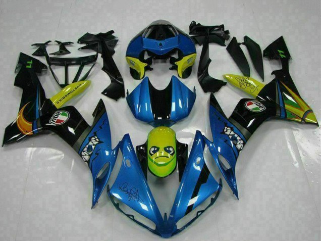 2004-2006 Yamaha YZF R1 Motorcycle Fairings - Blue Yellow Shark Canada for Sale