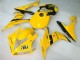 2004-2006 Yamaha YZF R1 Motorcycle Fairings - Yellow Glossy Black Dunlop 50 Canada for Sale