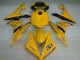 2004-2006 Yamaha YZF R1 Motorcycle Fairings - Yellow Glossy Black Dunlop 50 Canada for Sale