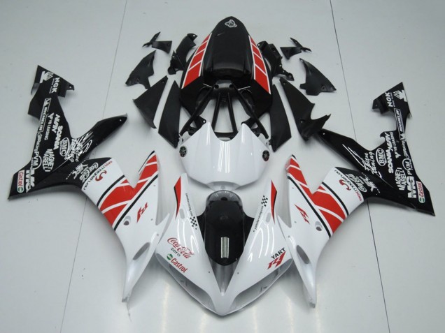 2004-2006 Yamaha YZF R1 Motorcycle Fairings - White Red Black Castrol Canada for Sale