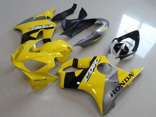 2004-2007 Honda CBR600 F4i Motorcycle Fairings - Yellow Silver Glossy Black Canada for Sale