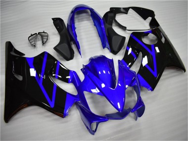 2004-2007 Honda CBR600 F4i Motorcycle Fairing Kits - Blue Glossy Black Canada for Sale
