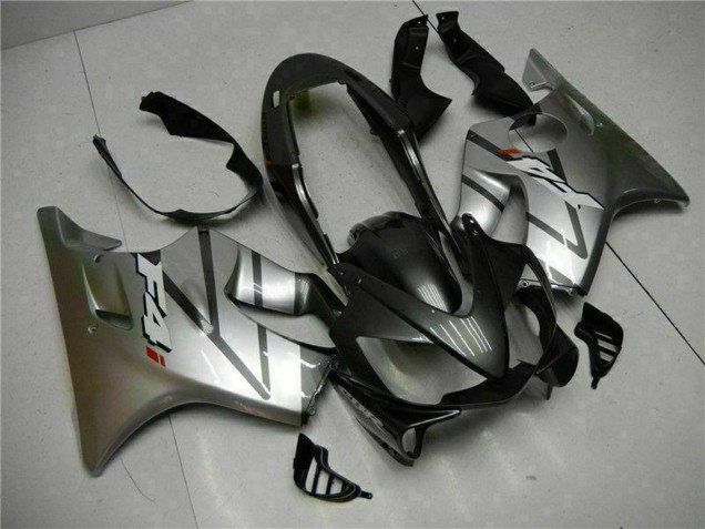 2004-2007 Honda CBR600 F4i Motorcycle Fairings - Silver Matte Black Canada for Sale