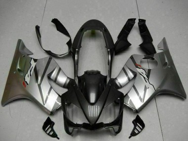 2004-2007 Honda CBR600 F4i Motorcycle Fairings - Silver Matte Black Canada for Sale