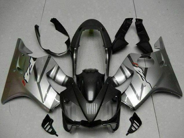 2004-2007 Honda CBR600 F4i Motorcycle Fairings - Silver Matte Black Canada for Sale